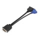 thumbnail image 1 of Cable adaptador universal DMS 59 a DVI/VGA dual para configuración de dos monitores, 59 pines a 2x DVI24+5 o VGA, solución de conexión de alta definición, 1 of 8