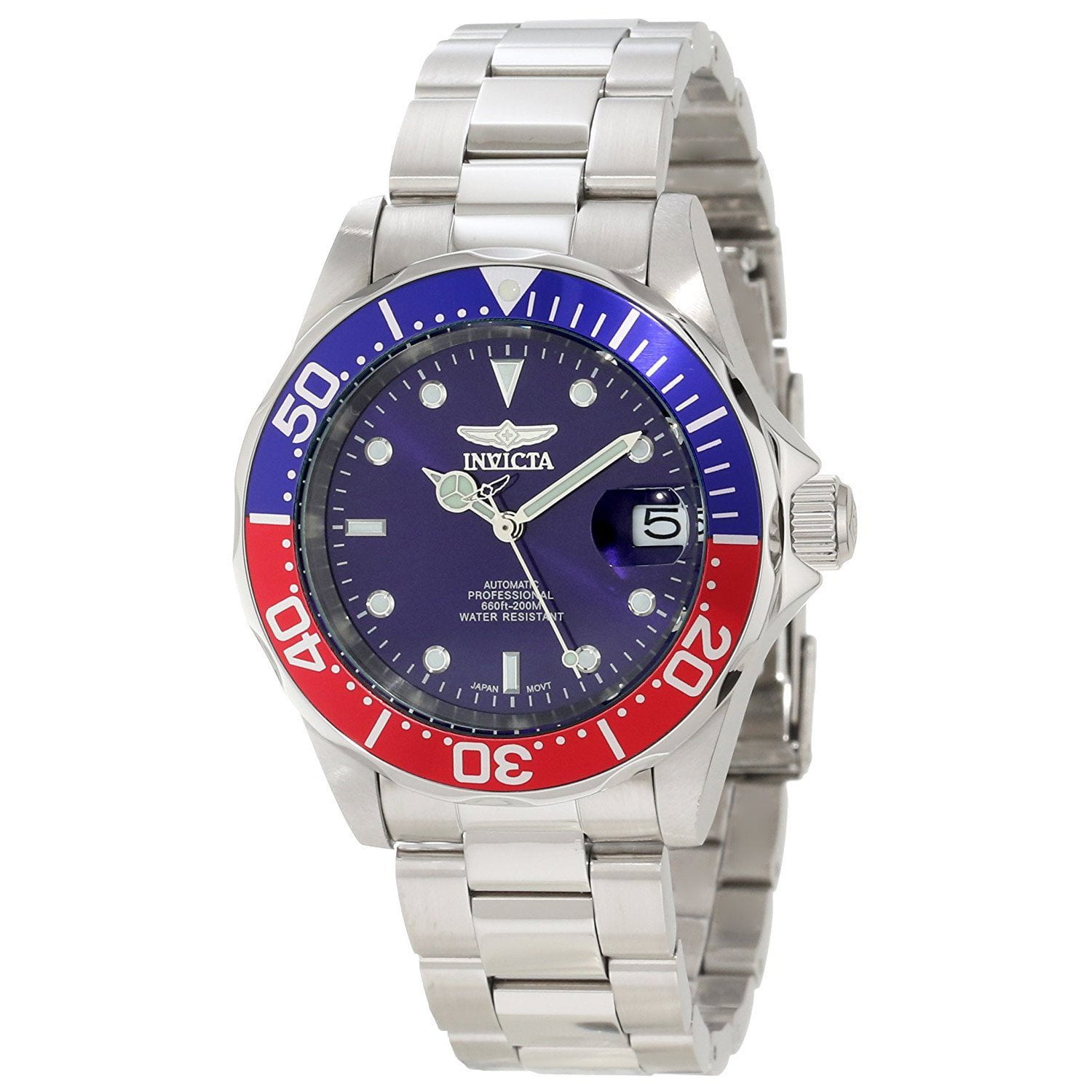 Invicta Men's Pro Diver 5053 Silver Stainless-Steel Plated Automatic ...
