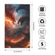 thumbnail image 2 of Balery Fire Sky Dragon Toalla de Microfibra Premium con Estampado – 27.5x16 pulgadas, Alta Absorción, Suave y Aterciopelada, Secado Rápido, 2 of 6