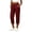 Wine #022, variant on Womens Linen Cropped Jogger Pants Elastic Drawstring Waist Casual Summer Trousers with Pockets Lightweight Lounge Pants, XL