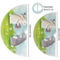 thumbnail image 3 of FMSHPON Easter Bunny Rabbit Xmas Christmas Tree Skirt Stand Mat for Holiday Party Decoration Indoor Outdoor 36 inches, 3 of 6