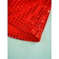 thumbnail image 5 of Linjinx Girl's Glitter Wide Leg Bell Bottoms Flare Trousers Modern Hip Hop Jazz Street Latin Dance Red 160, 5 of 7
