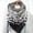 Black, variant on HuangHuanChen Scarf for Women Fashion Halloween Print Button Soft Wrap Casual Winter Warm Scarves Neck Warmer Shawl Wraps
