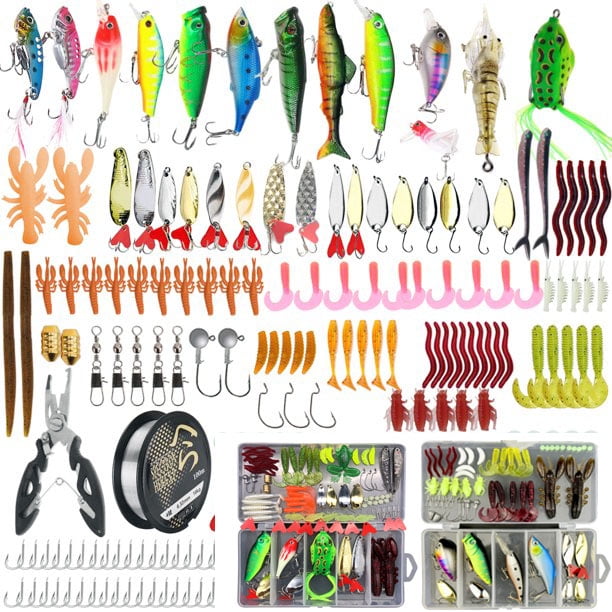 Fishing Lures Kit Soft and Hard Lure Baits Set MultiFunction Fishing