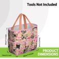 thumbnail image 3 of Garden Tool Bag,Yorkie Dog and Flower Florals Garden Tool Organizer,Garden Gifts,Waterproof Multi-Pocket Garden Tool Storage 11.8x5.5x11.4 Inch(Tools NOT Included), 3 of 6