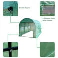 thumbnail image 3 of Portable Large Walk-in Greenhouse 12'X7'X7' , UV Protection & Waterproof Heavy Duty Plant Gardening Dome Tent 2 Zippered PE Durable Mesh Doors, with Bracket, Tent Cloth, 3 of 7