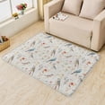 thumbnail image 2 of Birds Rugs for Living Room Bedroom - Floral Rug 3x5 - Flower Carpet for Home Decor - Washable Non Slip Patterned Indoor Small Area Rug - Soft & Low Pile (ZK&807), 2 of 7