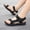 Grey, variant on Dpytoraw Children's Fashion Solid Color Open Toe Breathable Comfortable Sandals Girls Sandals Size 12