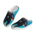 thumbnail image 2 of Lsque Underwater Diving Cat Pattern Womens Comfort Cotton on Scuff With Memory Foam and Anti-skid Sole Slipper-39/40, 2 of 7