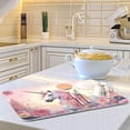 thumbnail image 6 of Coolnut Beautiful Flowers Unicorn Dish Drying Mat for Kitchen Counter, Ultra Absorbent Reversible Microfiber Dishes Drying Rack Pad Heat-resistant Mats 18x24in Home Decor, 6 of 7