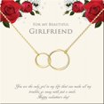 thumbnail image 2 of Anavia Anniversary Day Gift for Girlfriend, Double Circle Necklace, Necklace for Girlfriend, Gifts for Girlfriend, Girlfriend Birthday Gift, Anniversary Gift, Valentines Day Gift For Her- [Gold], 2 of 8