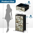 thumbnail image 3 of Farmhouse Dresser for Bedroom with 4 Storage Drawers Birds Hummingbirds Branch Country Tree Different Species Dressers Chest of Drawers Steel Framed Fabric Closet Organizers for Nursery Entryway, 3 of 7