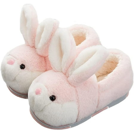 

CoCopeaunt Funny women s bunny slippers winter warm slippers animal bunny plush slippers comfortable home slippers