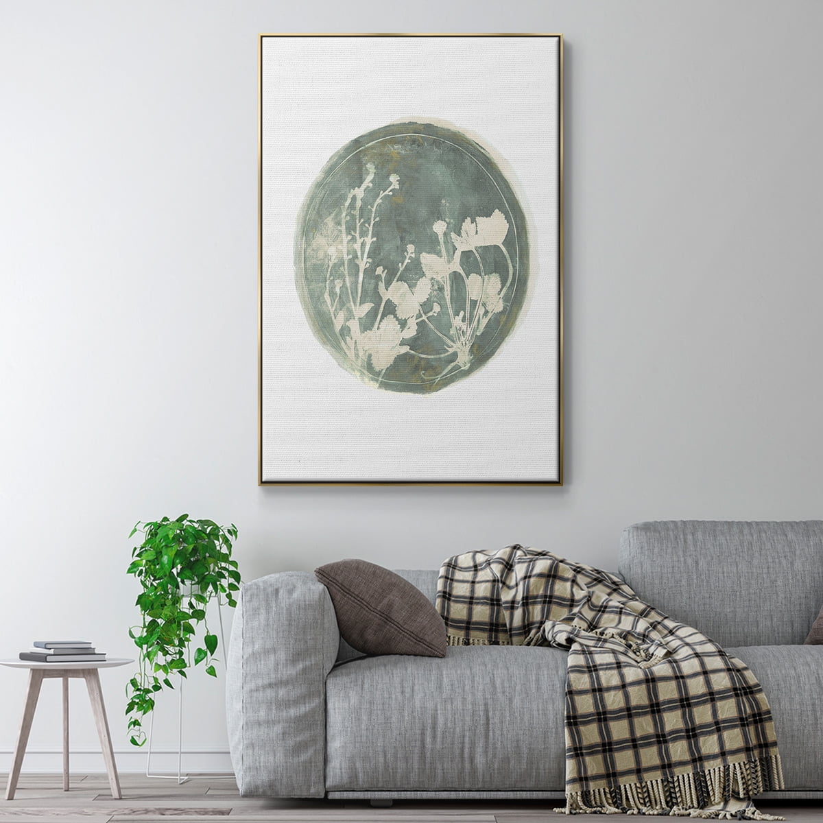 Strawberries and Forge I Framed Premium Gallery Wrapped Canvas - Ready to Hang - 27 x 41 - Gold Floating Frame