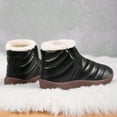 thumbnail image 5 of Toddler Boots,Children Snow Boots Soft Sole Velvet Warm Comfortable Outdoor Children Snow Boots For Winter Play,Kids Snow Boots,Z04 Black,9-9.5 Years, 5 of 8