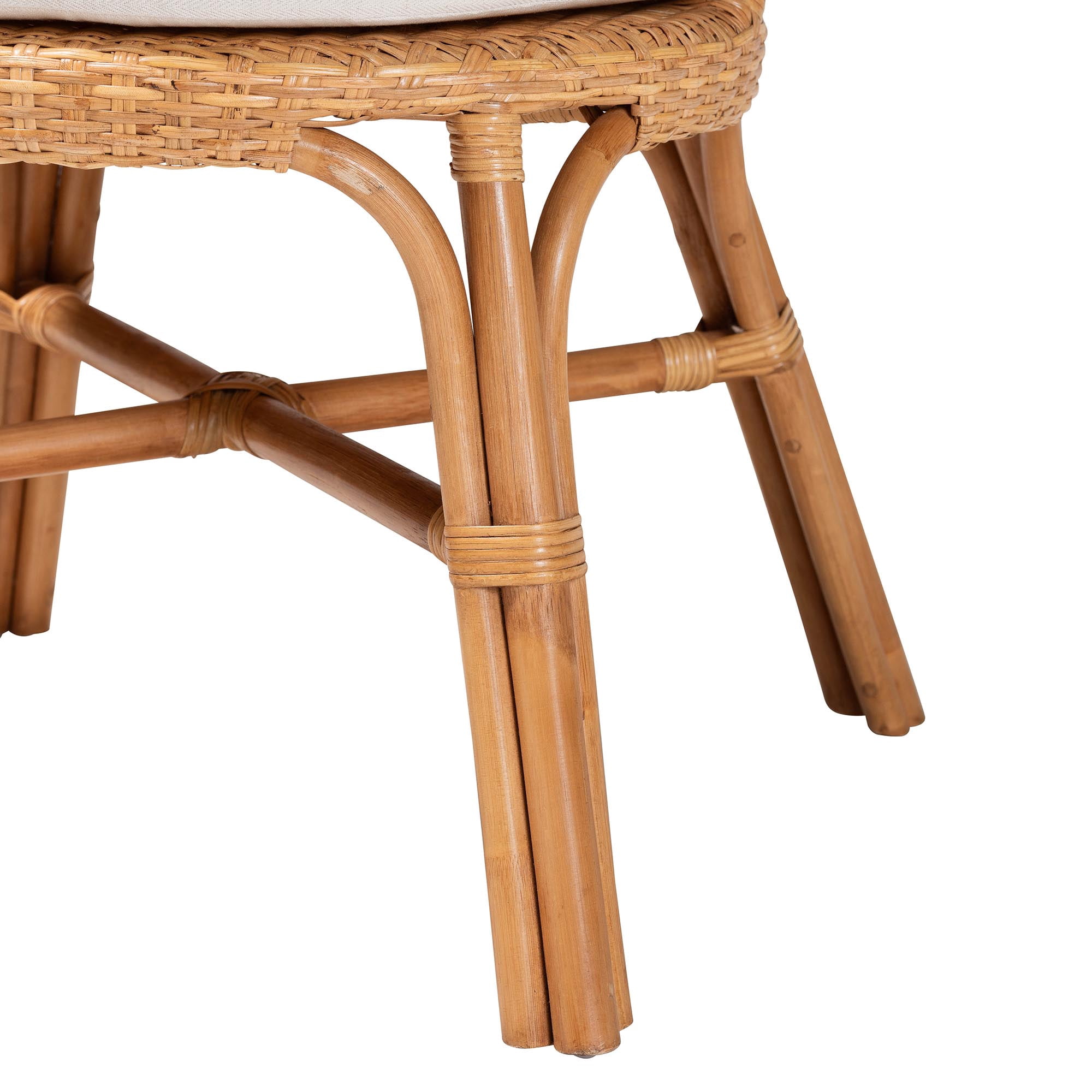 bali & pari Daniela Boho Dining Chair, Light Honey