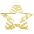 thumbnail image 1 of Unique Bargains 7.9' Length Star Dream Catcher Rings, 6 Pcs Metal Macrame Wreath Floral Ring Hoop, Gold Tone, 1 of 6