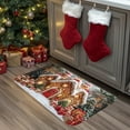 thumbnail image 4 of Seyotauo Christmas Gingerbread House Bath Mat Christmas Bathroom Floor Rugs 23.6 x 15.7 Inches Cute Winter Non Slip Mat Soft Absorbent Cute Bathtub Rug Xmas Bath Decor, 4 of 6