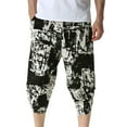 thumbnail image 2 of Lilgiuy Men Casual Fashion Floral Printing Mid Waist Capris Pants Harlan Pants for Men Big and Tall, 2 of 5
