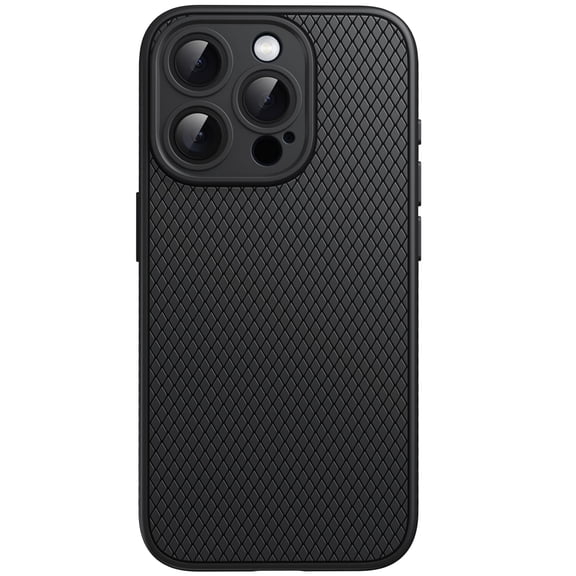 JETech Grip Case for iPhone 15 Pro Max 6.7-Inch, Soft TPU Slim Fit Protective Phone Cover with Camera Lens Full Protection, Shockproof (Black Titanium)