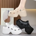 thumbnail image 3 of Sandalias gruesas de 9CM para mujer, zapatillas de tacón alto y suela suave, zapatos de playa y jardín impermeables para exteriores, novedad de verano 2024, 3 of 5