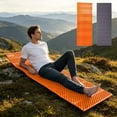 thumbnail image 4 of Lightweight Foldable Foam Camping Sleeping Pad, Waterproof Moisture-Proof Non-Slip Insulated Mat, Compact Portable Cushioned Ground Mat for Hiking Backpacking Picnic Outdoor Adventures, Orange, 4 of 6