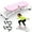 PINK, variant on Fahuac Sliding Ski Simulator with Resistance Bands - Indoor Skiing Fitness Equipment for Home Gym, With Resistance Bands & Non-Slip Base, Full-Body Cardio Training Machine for Core, Leg & Arm Workout
