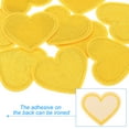 thumbnail image 3 of Uxcell 1.65'' x 1.38'' Iron-on Hot Melt Adhesive Patches Sew Embroidered Patches 10 Pcs Yellow, 3 of 7