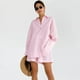 thumbnail image 3 of Pijamas de manga larga de verano europeos y americanos de algodón y lino para mujer, ropa de hogar holgada de moda, conjunto de dos piezas, 3 of 6