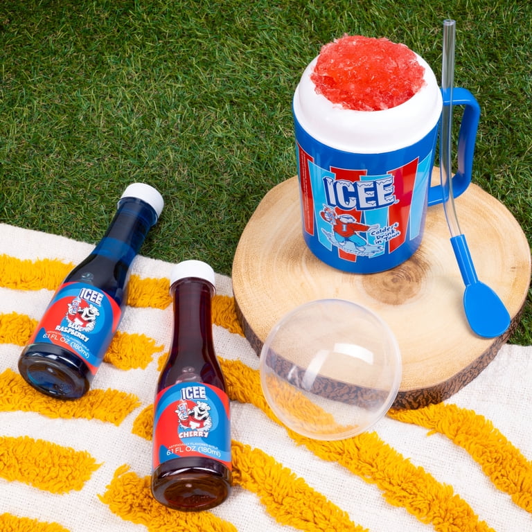 【 2本セット】FES フラワーエッセンス マリポサリリー＆ベビーブルーアイズ Icee Making Cup & 2 Syrups. Classic Cherry & Blue Raspberry