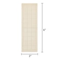 thumbnail image 6 of Mainstays Solid High Low Tufted Grid Beige Indoor Runner Rug, 2' x 6', 6 of 7