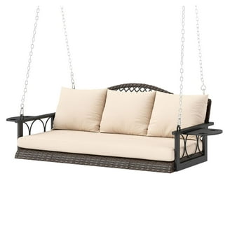 swing 　　no3 zzw Outdoor Porch Swing for 3 Person, 900LB Capacity, All-Weather