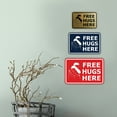 thumbnail image 2 of Classic Framed Free Hugs Here Sign (Blue) - Medium, 2 of 5