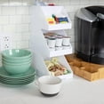 thumbnail image 4 of Mind Reader Acrylic 3-Tier Coffee / Tea Condiment Organizer, White, 4 of 5