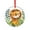 Pattern-1, variant on A Cute Monkey Swinging on Vines with Jungle Leaves And Birds Christmas Ornament Monkey Lover Gifts Round Glass Hanging Ornament Xmas Tree Decor for Kids Mom Dad Friends Loves