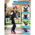 thumbnail image 3 of Juego de equipo de moto de cross para niños, 5 piezas de traje de armadura de motocicleta para niños, equipo de protección de motocross juvenil para niños niñas de 4 a 12 años, protector de pecho con, 3 of 7