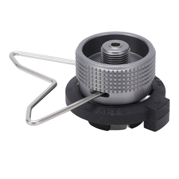 Adaptador de conversión de cabezal de cartucho de gas, adaptador de estufa de gas para parrilla de camping, adaptador de estufa de gas para parrilla de camping, materiales ecológicos