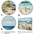 thumbnail image 3 of Designart "In Flight Beach Seagulls III" Nautical & Beach Floater Framed Wall Art Living Room, 3 of 7