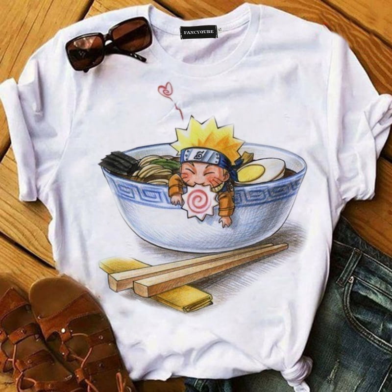 AkoaDa - AkoaDa Anime Naruto Uchiha Sasuke Graphic Tee Shirt Casual