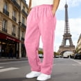 thumbnail image 3 of Resicozy Sweatpants for Men with Pockets Casual Fashion Sweat Pants Baggy Joggers Sweatpants Gym Clothes Workout Pants Pink 2XL, 3 of 6