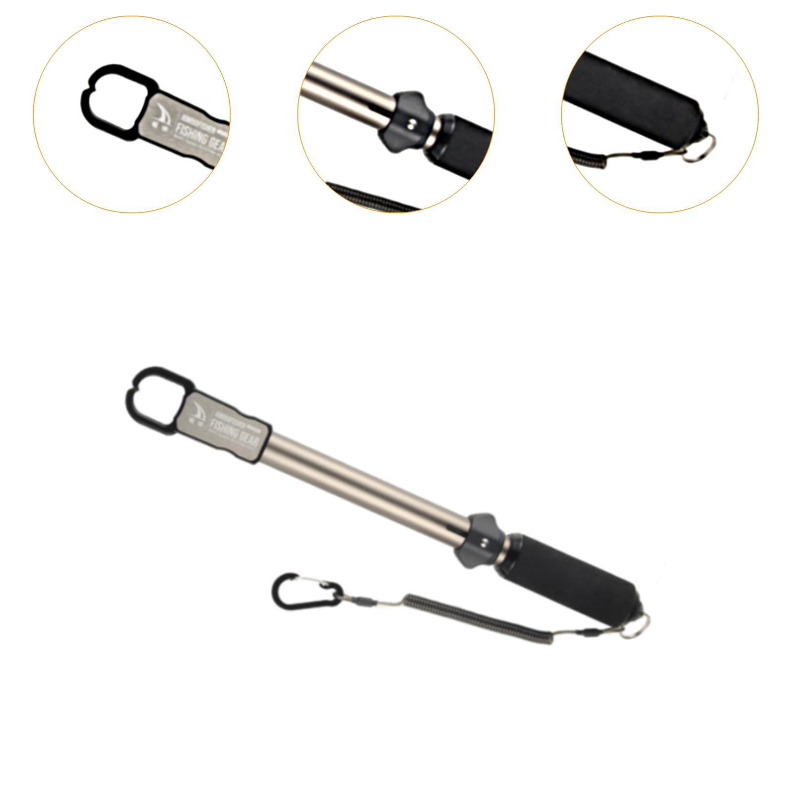 figatia Fishes Lip Gripper Fishing Accessory Anti Slip Professional Sturdy ,Comfortable Aluminum Fishes Grabber Equipment for Ice Fishing big