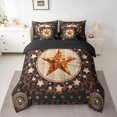 thumbnail image 2 of Manfei Texas Star 7-Piece Twin Bedding Sets,Leopard Print Bedding Comforter Set,Brown Beige Black Sheet Sets For Teens,Super Cozy Room Decor Reversible, 2 of 8