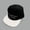 Black and white (CAUTION), variant on Spring and autumn color-blocked plaid letter embroidered baseball cap for men and women, flat-top hip-hop retro flat-brimmed cap