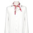 thumbnail image 2 of INSPIRE CHIC Women's Circle Pattern Square Neck Scarf Neckerchief White Magenta, 2 of 6