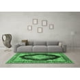 thumbnail image 3 of Ahgly Company Indoor Rectangle Medallion Emerald Green Traditional Area Rugs, 2' x 3', 3 of 4