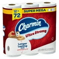 Charmin Ultra Strong Toilet Paper, 12 Super Mega Rolls