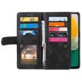 thumbnail image 2 of For Samsung Galaxy A26 5g Case Pu Leather Phone Cover With Zipper Wallet 9 Card Slots-purple, 2 of 5