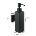 thumbnail image 5 of BCLONG Stainless Steel Wall Mounted 250MLSoap Dispenser Pump Bottle Bathroom Accessorie, 5 of 11