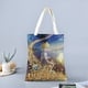thumbnail image 2 of The Imaginary Bolso de tela con estampado de lienzo para mujer, bolsa de compras reutilizable y estética, con cremallera interior, regalo para mujer,38*45cm., 2 of 6