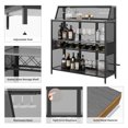 thumbnail image 3 of MAISONPEX Home Bar, 4 Tier Bar Cabinet 51"H, Liquor Cabinet with Footrest for Home Room, Pub, 3 of 6